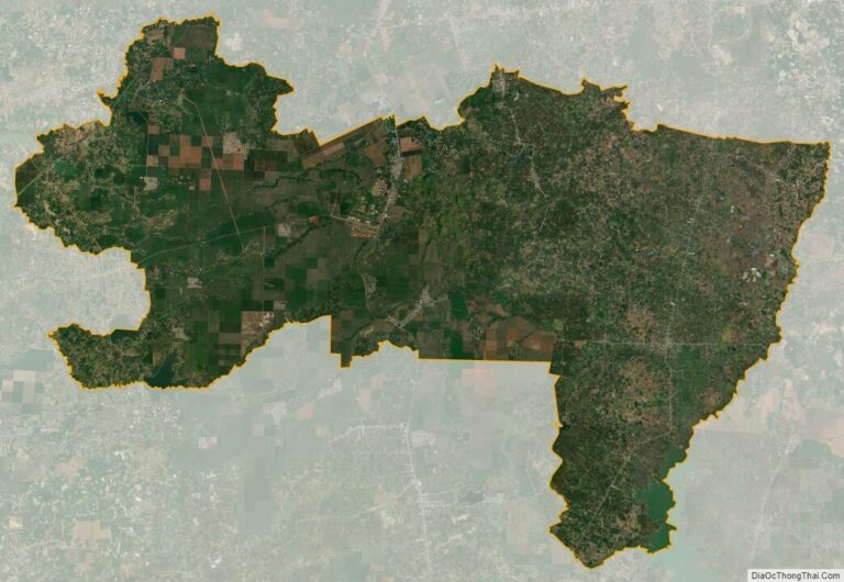 Bản đồ vệ tinh huyện Cẩm Mỹ