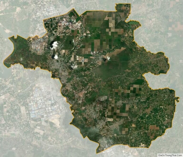 Bản đồ vệ tinh huyện Long Thành