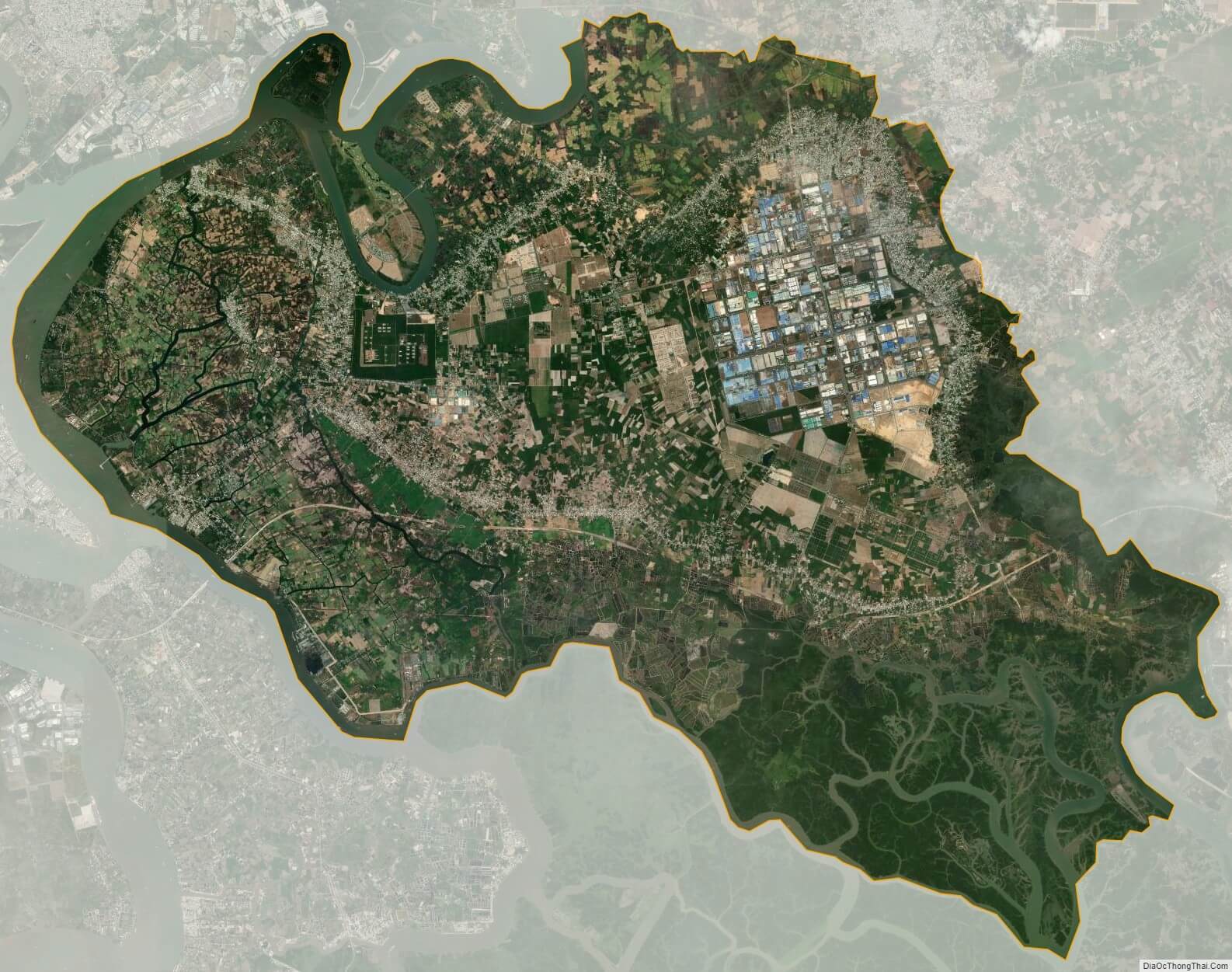 Bản đồ huyện Nhơn Trạch - Đồng Nai - Địa Ốc Thông Thái