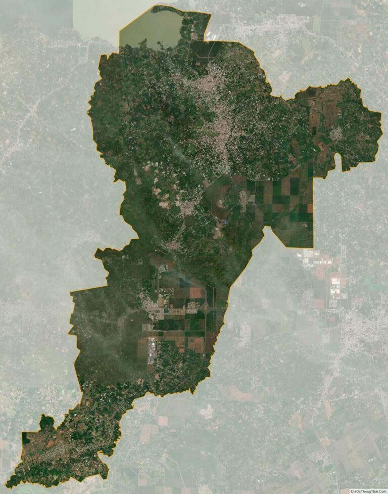 Bản đồ vệ tinh huyện Thống Nhất