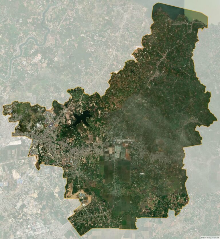 Bản đồ vệ tinh huyện Trảng Bom
