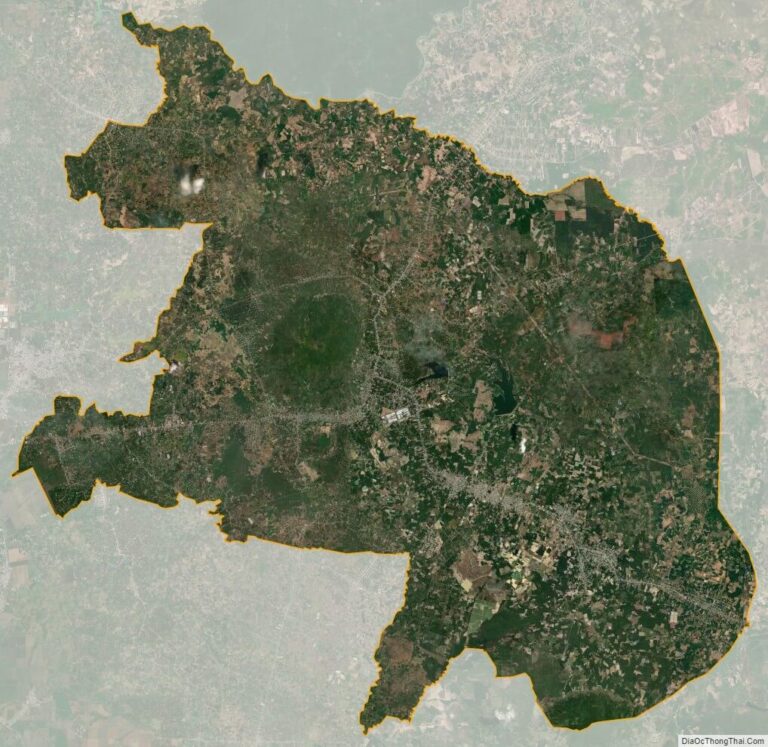 Bản đồ vệ tinh huyện Xuân Lộc