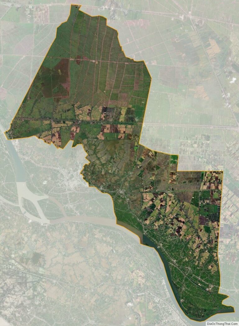 Bản đồ vệ tinh huyện Cao Lãnh