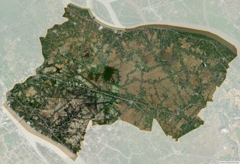Bản đồ vệ tinh huyện Lấp Vò