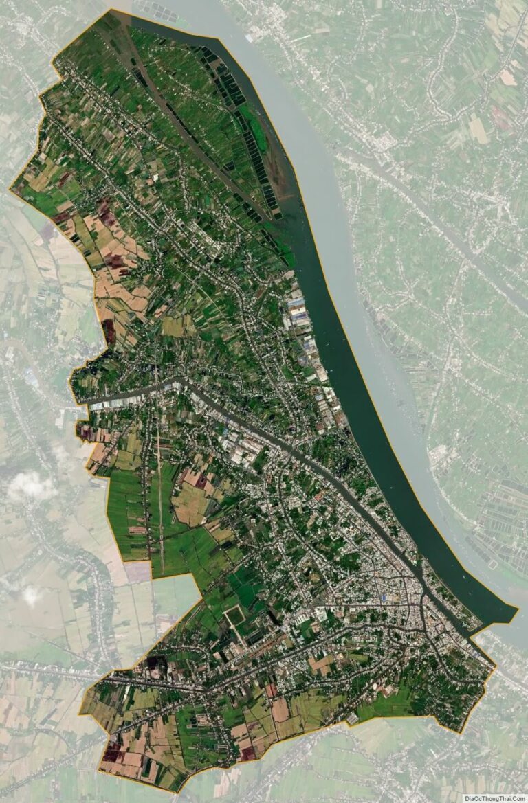 Bản đồ vệ tinh thành phố Sa Đéc