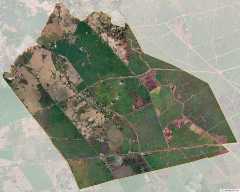 Bản đồ vệ tinh huyện Tân Hồng