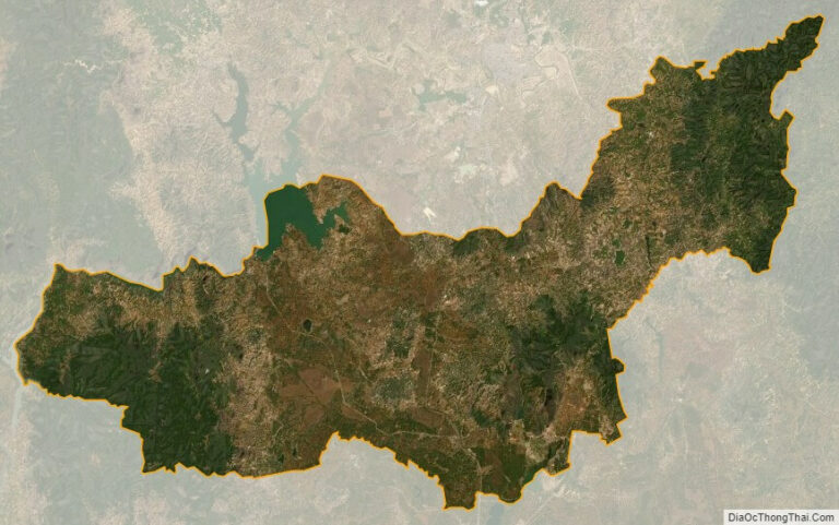Bản đồ vệ tinh huyện Chư Păh