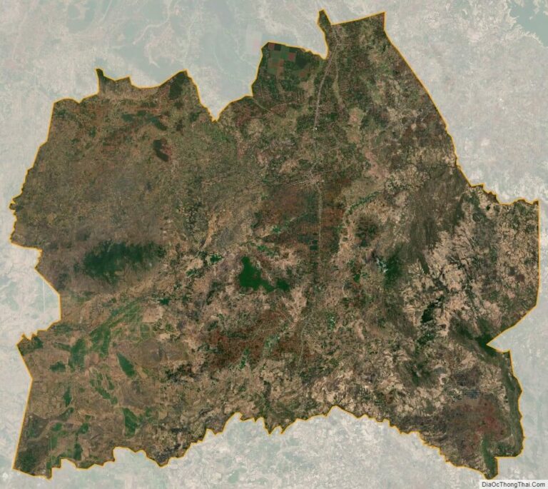 Bản đồ vệ tinh huyện Chư Pưh