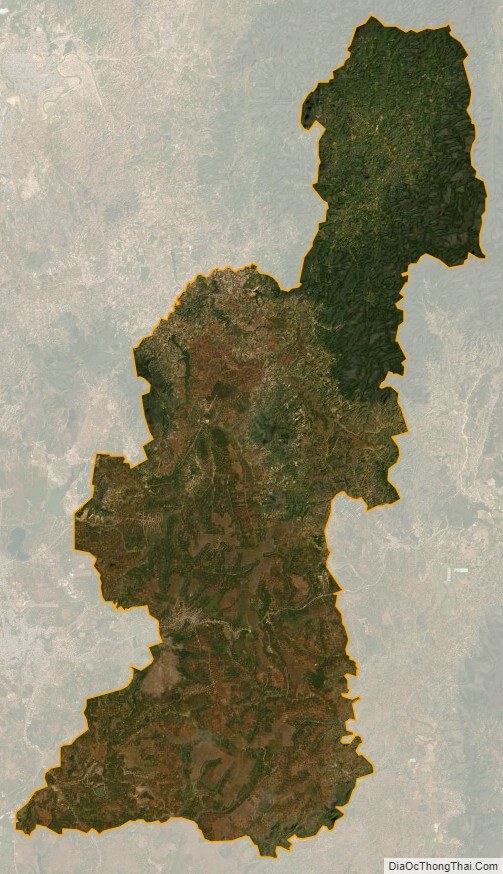 Bản đồ vệ tinh huyện Đăk Đoa