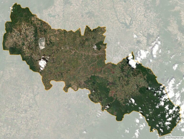 Bản đồ vệ tinh huyện Đăk Pơ