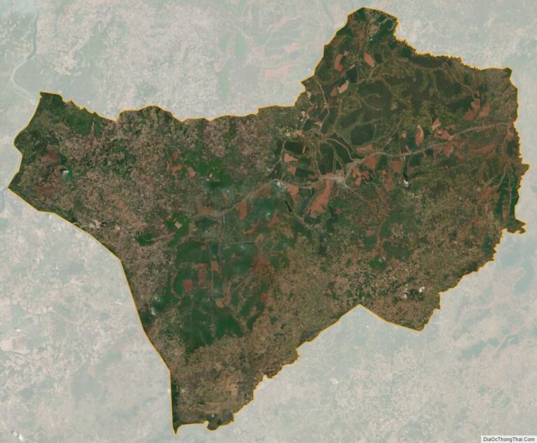 Bản đồ vệ tinh huyện Đức Cơ