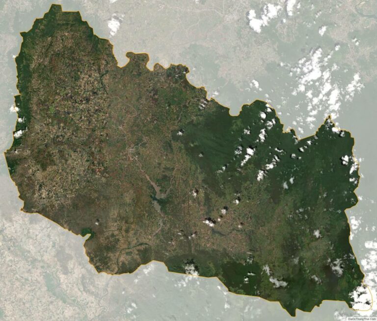 Bản đồ vệ tinh huyện Kông Chro