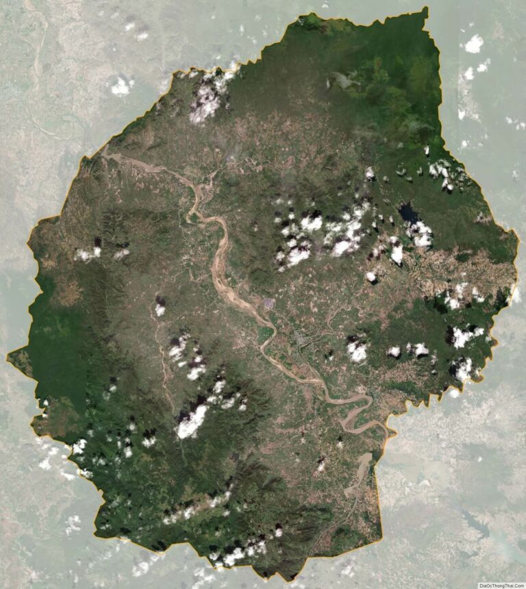 Bản đồ vệ tinh huyện Krông Pa