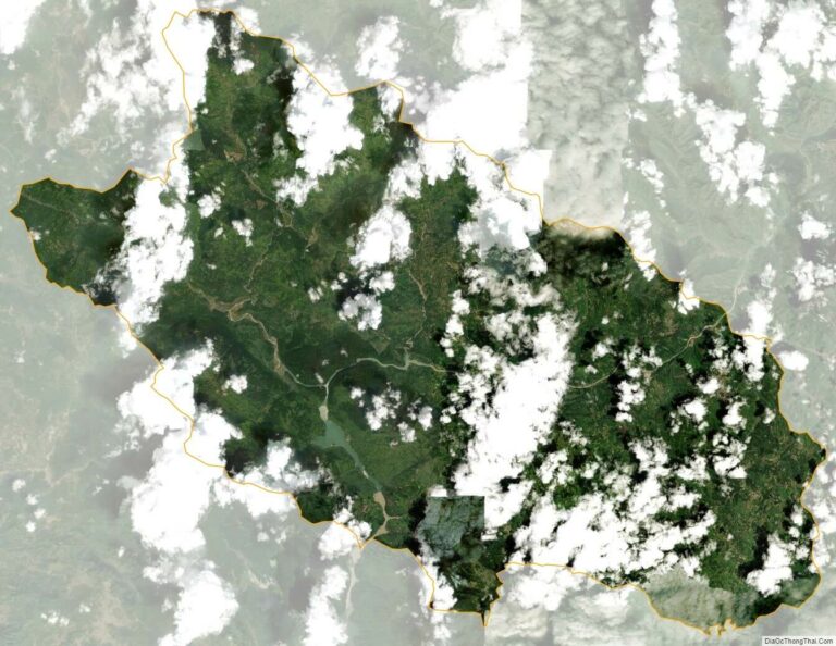 Bản đồ vệ tinh huyện Bắc Mê