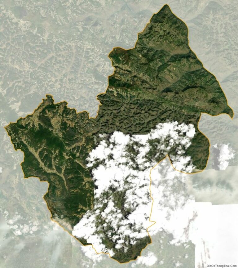 Bản đồ vệ tinh huyện Đồng Văn