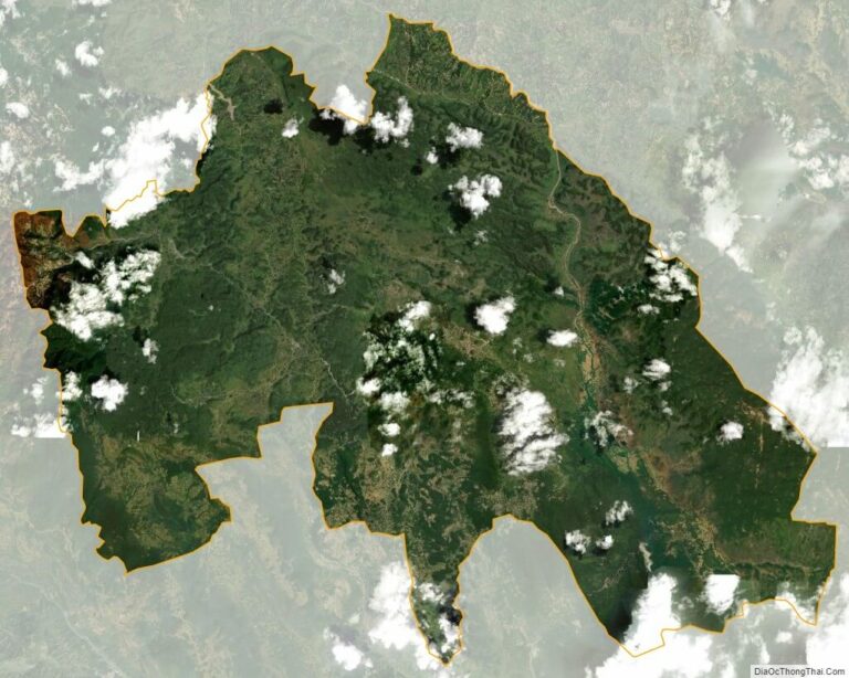 Bản đồ vệ tinh huyện Quản Bạ