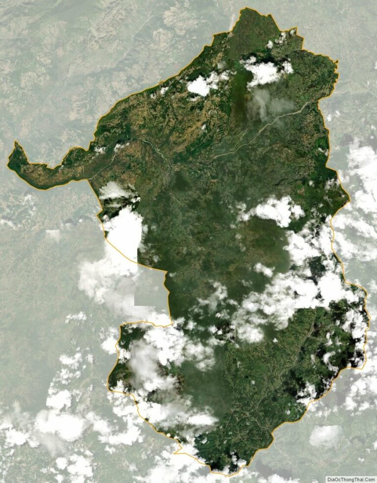 Bản đồ vệ tinh huyện Xín Mần