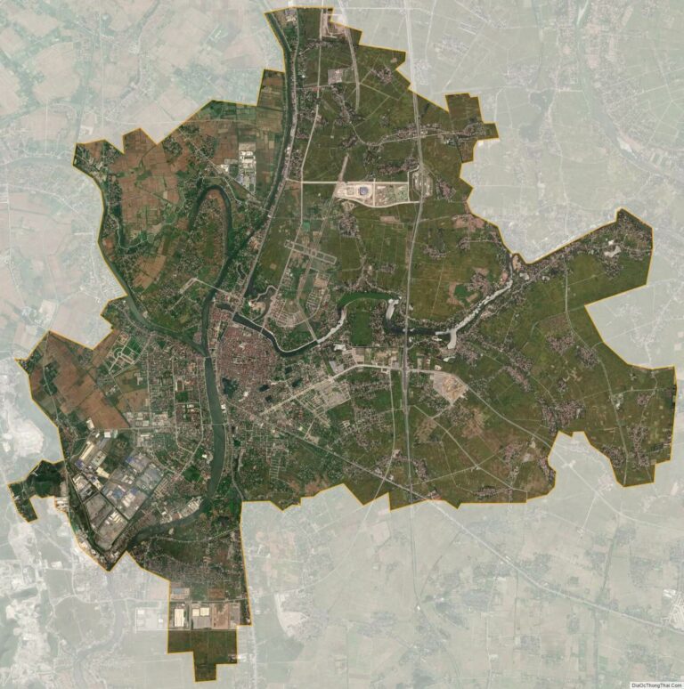 Bản đồ vệ tinh thành phố Phủ Lý