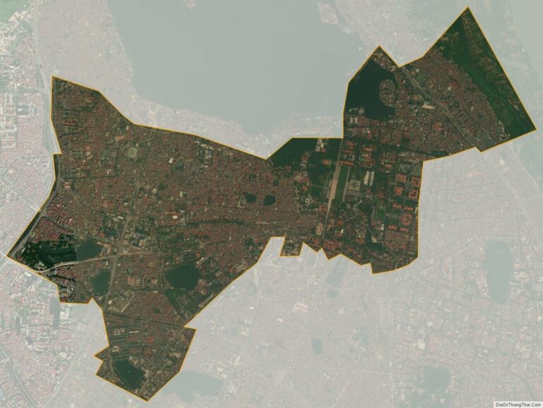 Bản đồ vệ tinh quận Ba Đình