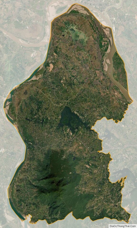 Bản đồ vệ tinh huyện Ba Vì