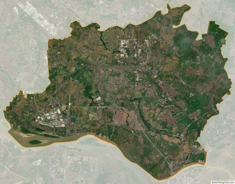 Bản đồ vệ tinh huyện Đông Anh