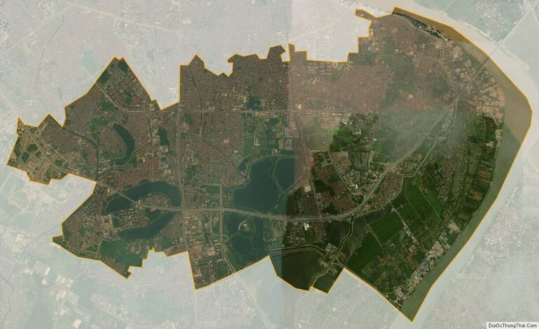 Bản đồ vệ tinh quận Hoàng Mai