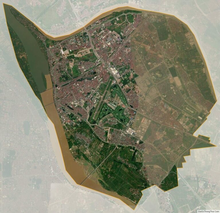 Bản đồ vệ tinh quận Long Biên