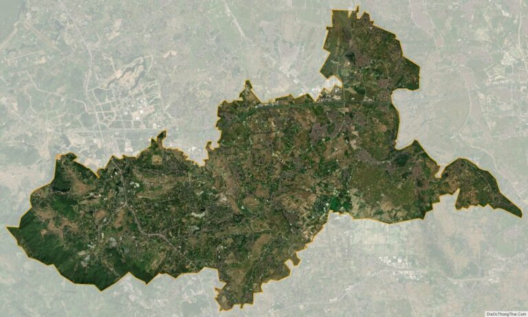 Bản đồ vệ tinh huyện Quốc Oai