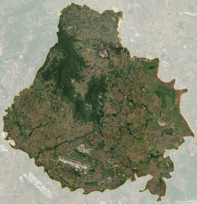 Bản đồ vệ tinh huyện Sóc Sơn