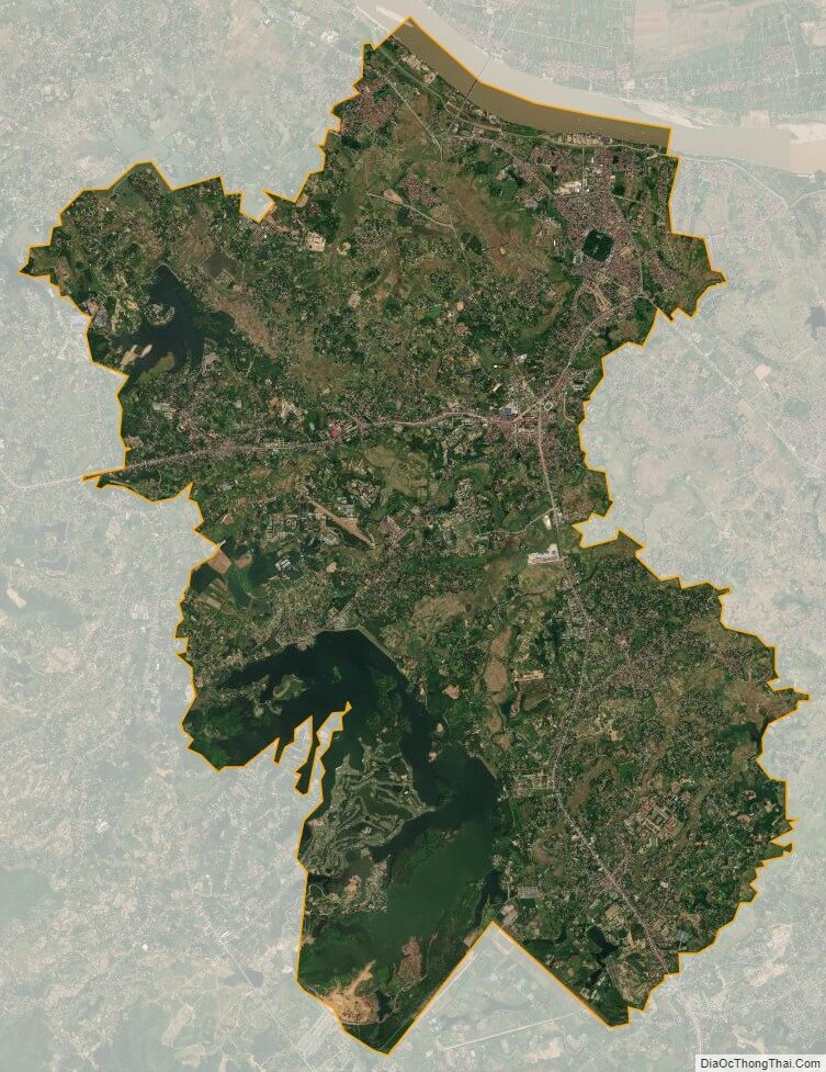 Bản đồ vệ tinh thị xã Sơn Tây