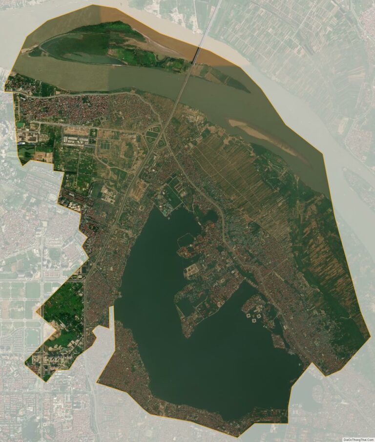 Bản đồ vệ tinh quận Tây Hồ