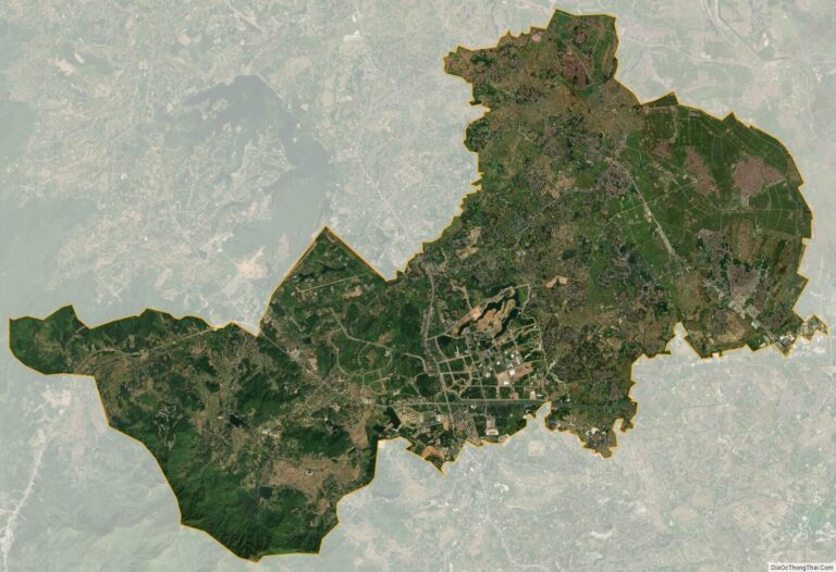 Bản đồ vệ tinh huyện Thạch Thất