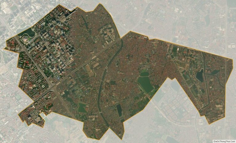 Bản đồ vệ tinh quận Thanh Xuân