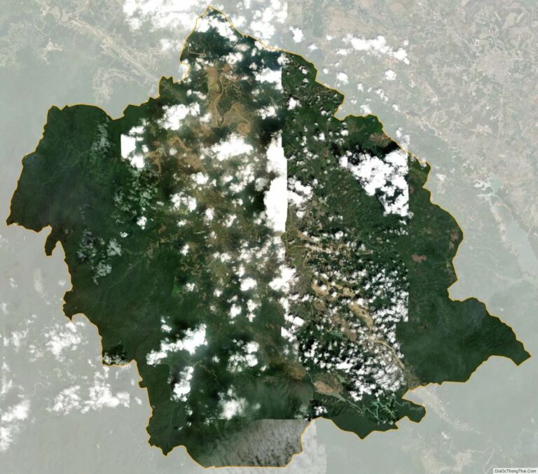 Bản đồ vệ tinh huyện Hương Khê