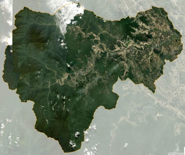 Bản đồ vệ tinh huyện Hương Sơn