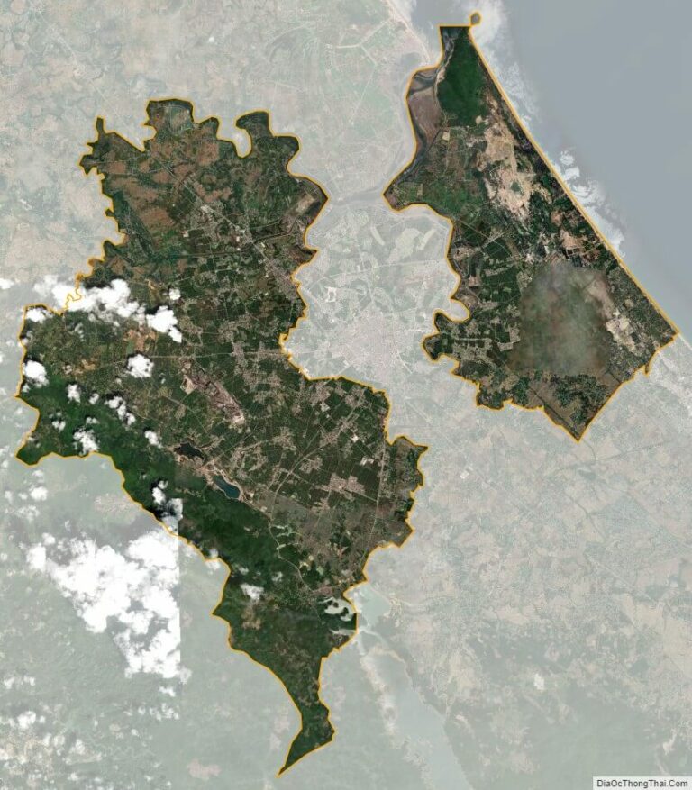 Bản đồ vệ tinh huyện Thạch Hà