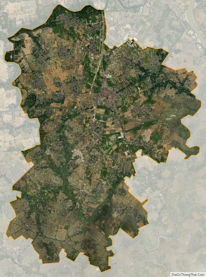 Bản đồ vệ tinh huyện Gia Lộc