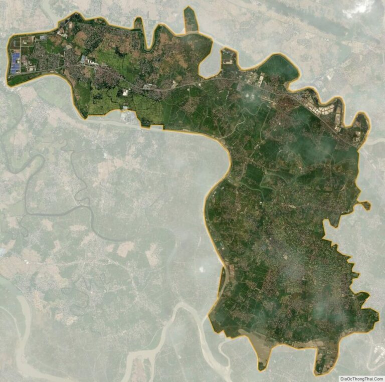 Bản đồ vệ tinh huyện Kim Thành