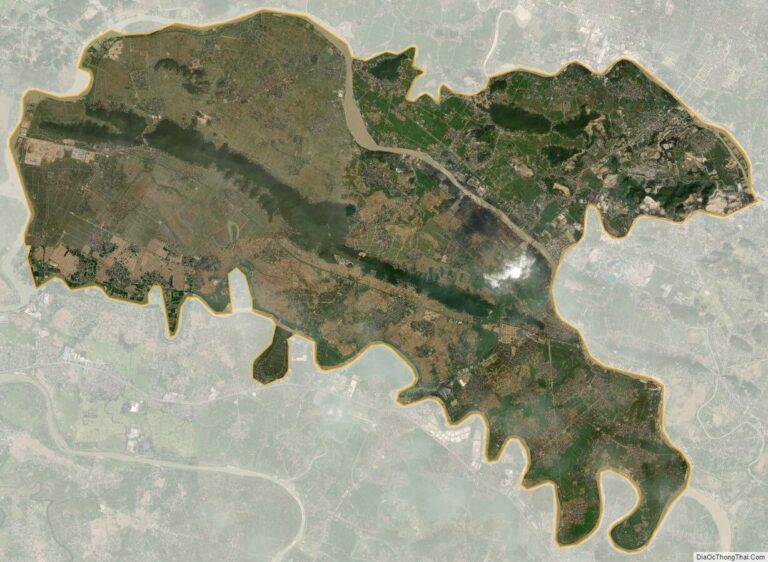 Bản đồ vệ tinh huyện Kinh Môn