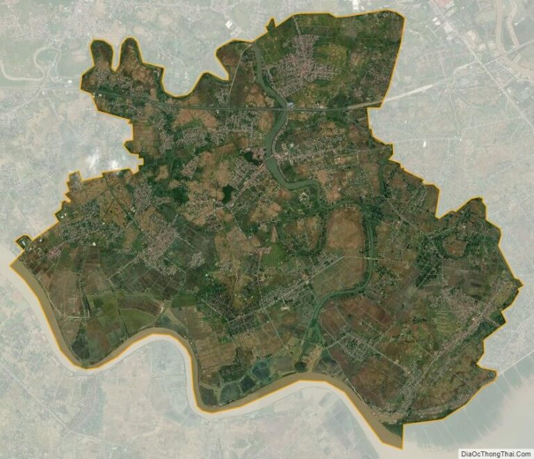 Bản đồ vệ tinh huyện Kiến Thuỵ