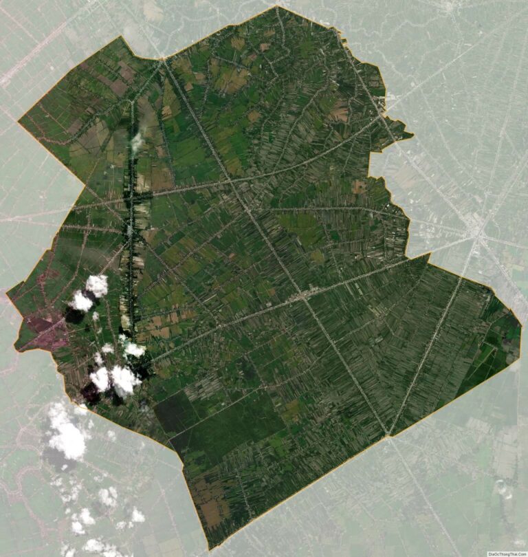 Bản đồ vệ tinh huyện Phụng Hiệp