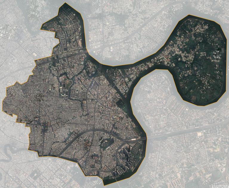 Bản đồ vệ tinh quận Bình Thạnh