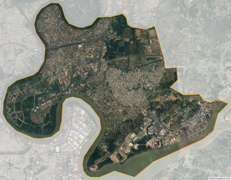 Bản đồ vệ tinh quận 2