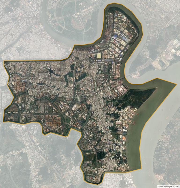 District 7 satellite map