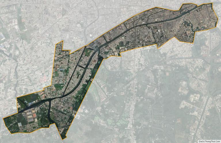 District 8 satellite map