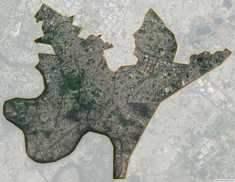 Thu Duc satellite map