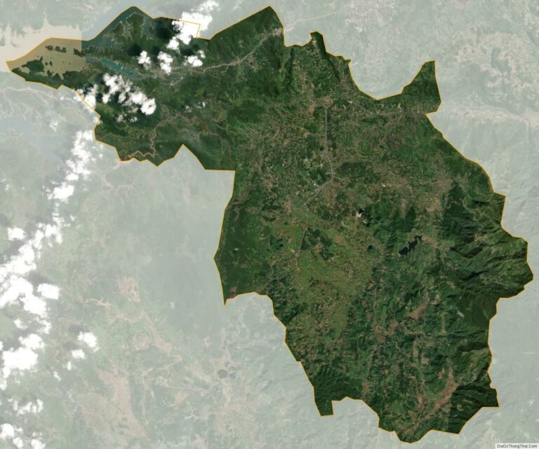 Bản đồ vệ tinh huyện Cao Phong