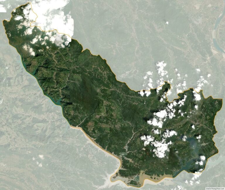 Bản đồ vệ tinh huyện Đà Bắc