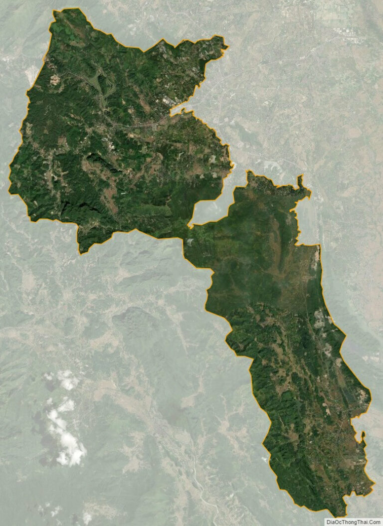 Bản đồ vệ tinh huyện Lương Sơn