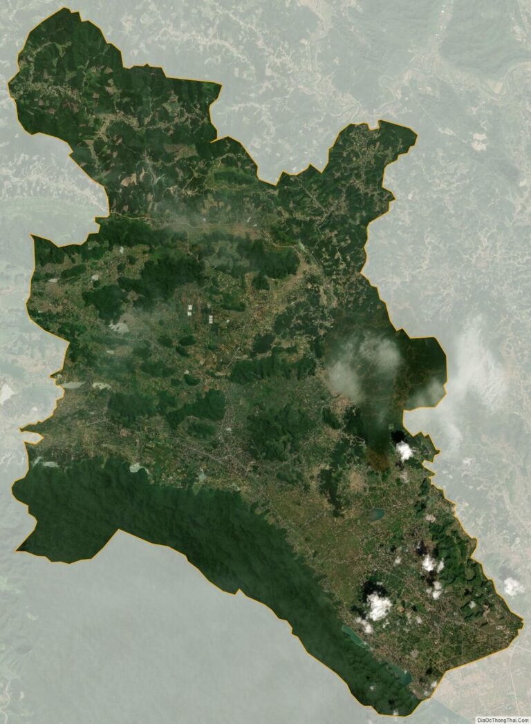 Bản đồ vệ tinh huyện Yên Thủy